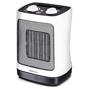 Pro Breeze® 2000W Ceramic Fan Heater – Electric Heater with Automatic Oscillation, Thermostat, 2 Heat Settings & Tip-Over Protection – Portable Heater for Home, Office, Study, Garage, Bathroom