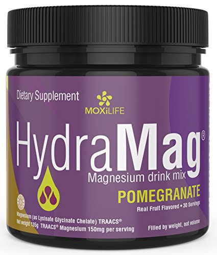 MOXiLIFE HydraMag 100% Chelated Magnesium Supplement: GI Friendly Magnesium Lysinate Glycinate Chelate Sports