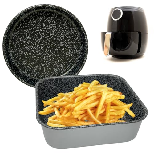 Friggitrice Sempre Pulita – Il set di tortiera 18 cm e teglia 20x20 è la soluzione ideale per ogni tua preparazione. Perfette per cucinare senza sporcare la friggitrice, garantiscono praticità e pulizia in ogni utilizzo