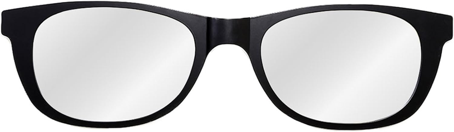 Oversized Classic Matte Black Sunglasses Shaped Modern Wall Mirror 46 in x 13 in