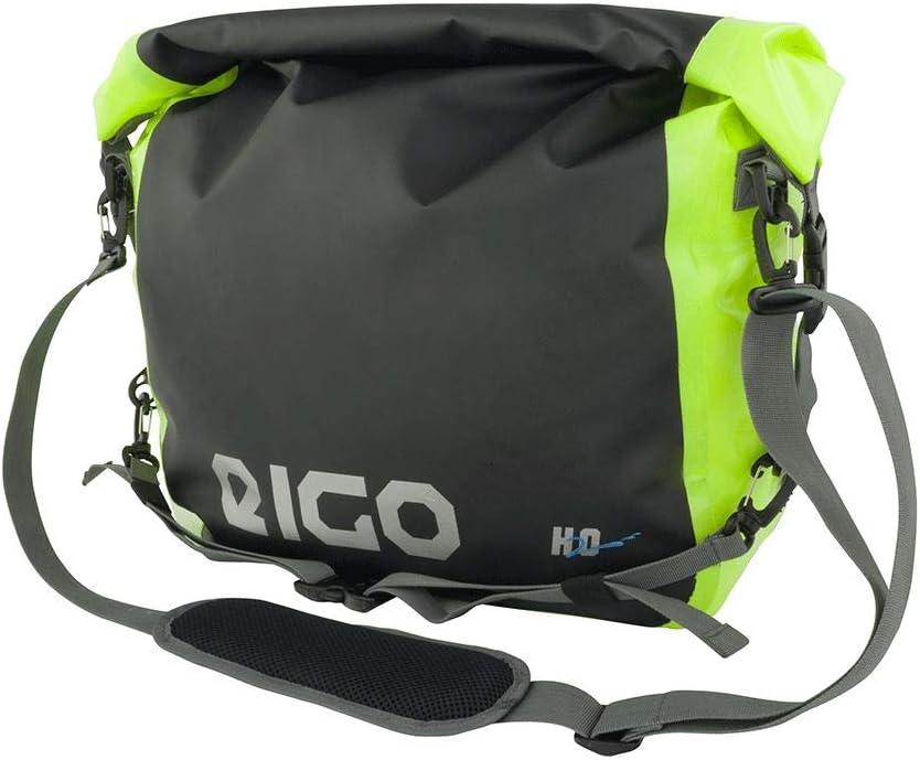 EIGO 20 LITRE MESSENGER WATERPROOF WET MOTORCYCLE SHOULDER BAG BLACK