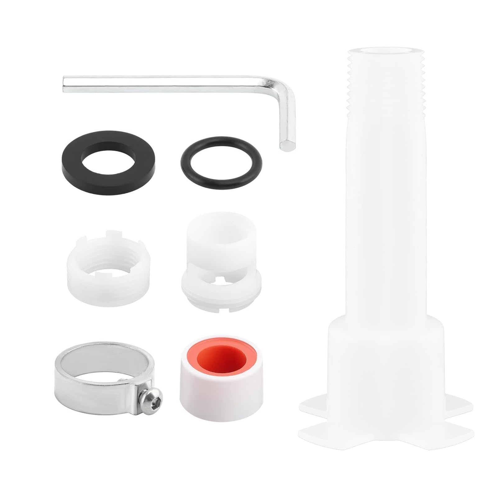 Kalttoy Men's Multicolor Easy Installion Designs Practical 4 In 1 Bathroom Sturdy Spouts Adapter Accessory With 1 / 2Inch Brass Pipe Bathroom Faucet Spouts Adapter