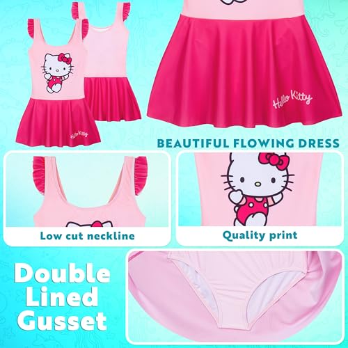 Get Trend Swimsuit for Girls Swim Dress Teens Bathing Suit Kawaii Summer Swimwear Travel Essentials Gifts for Her4