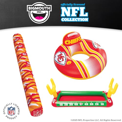 Image of BigMouth 18 inch Inflatable Pool Football Officially Licensed NFL Fan Gear Merchandise Beach Ball Games for Adults and Teens