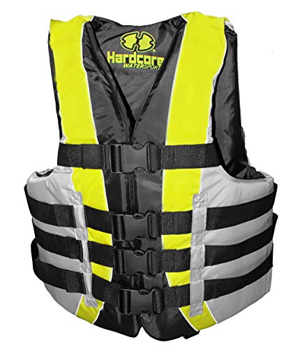 Hardcore Water Sports High Visibility USCG Approved Life Jackets for The Whole Family
