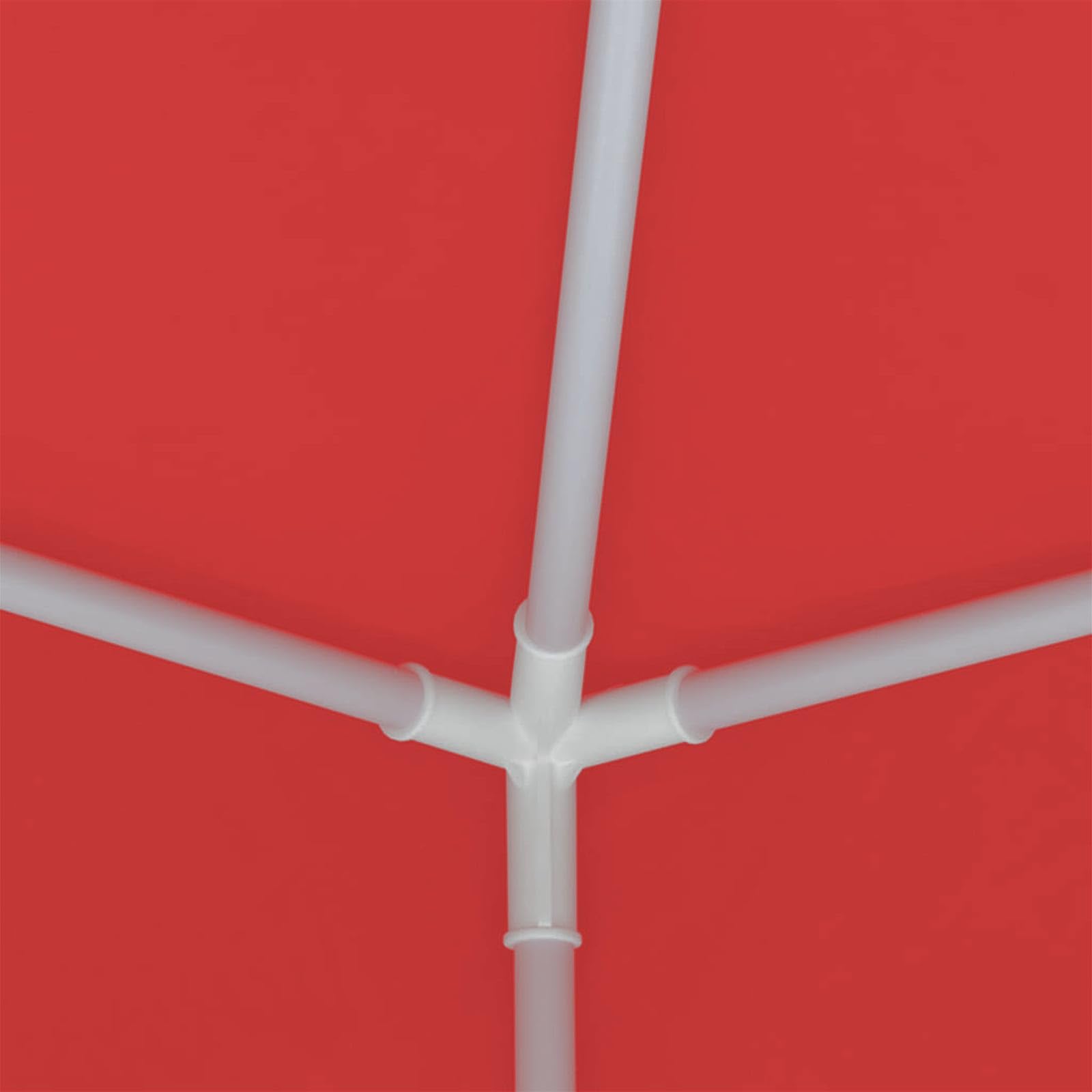 Tienda de campaña para fiestas, color rojo, 200 x 200 x 240 cm, de polietileno y acero, con pared lateral, ventana, protección UV y techo resistente a la intemperie para jardín, terraza