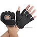 Hot GYM Weightlifting Exercise Half Finger Sport Cycling Fitness Gloves (Grey, S)