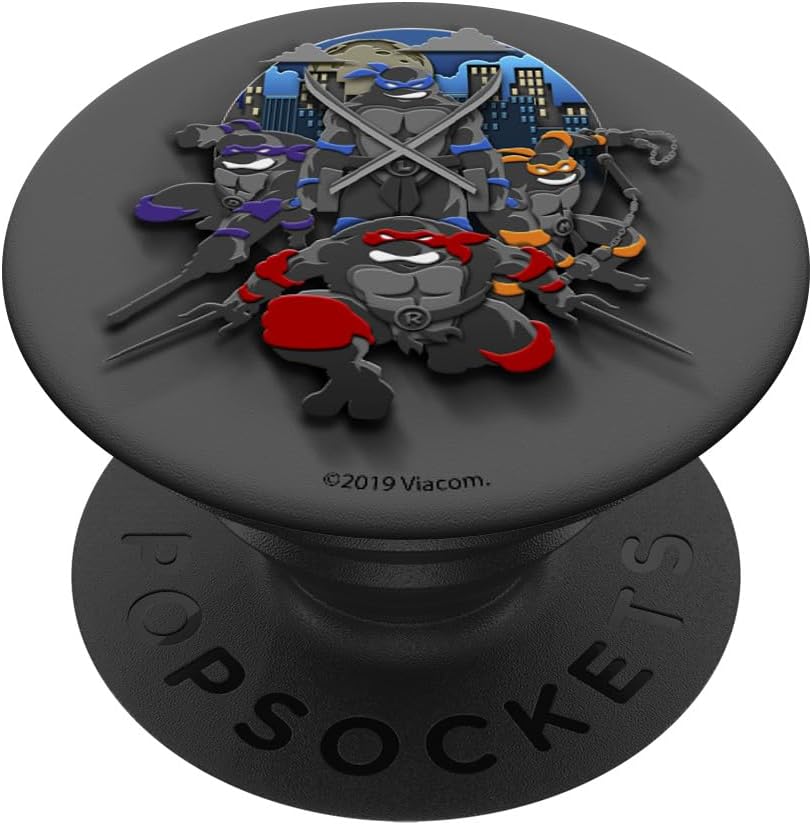 Teenage Mutant Ninja Turtles Group Shot Dark Portrait PopSockets MagSafe PopGrip for iPhone