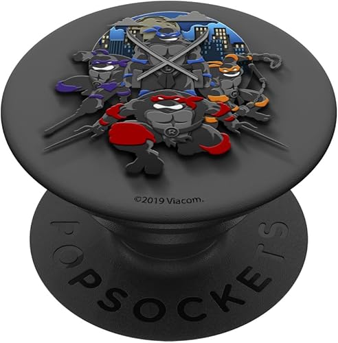 Miniatura 6 de Teenage Mutant Ninja Turtles Grupo Shot Dark Retrato PopSockets PopGrip agarre intercambiable para teléfonos y tabletas PopSockets MagSafe PopGrip