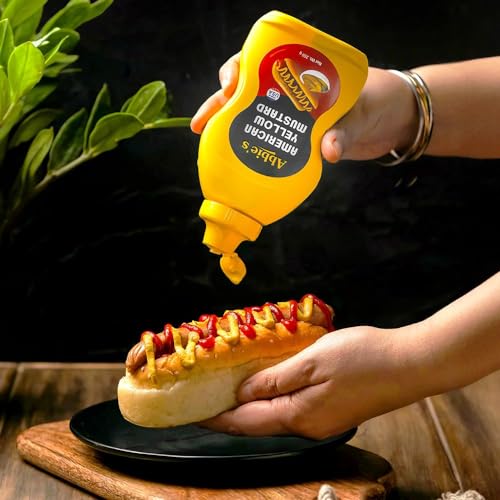 Image of Abbie's American Yellow Mustard, 255 g Squeeze Table Top Bottle