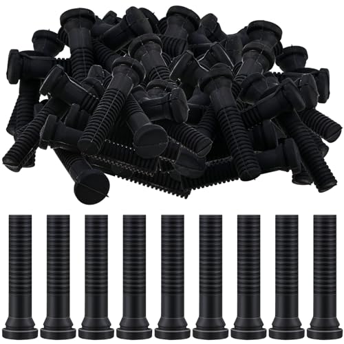 Frienda 150 Pcs Chicken Plucker Fingers for Machine Black Rubber Plucker Fingers Hair Removal Suit 3/4 Inch Holes for Chicken, Duck, Quail, Goose, Poultry Feather Plucking Attachment