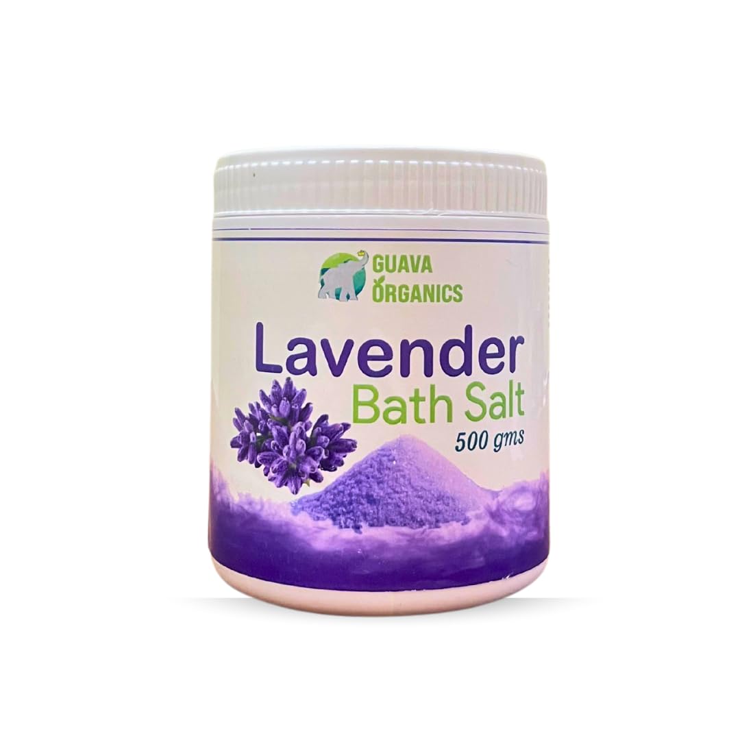 Bath Salt Lavender | Soothing and Relaxing Bath | Enriched with Epsom Salt and Lavender Essential Oil | 500 Grams