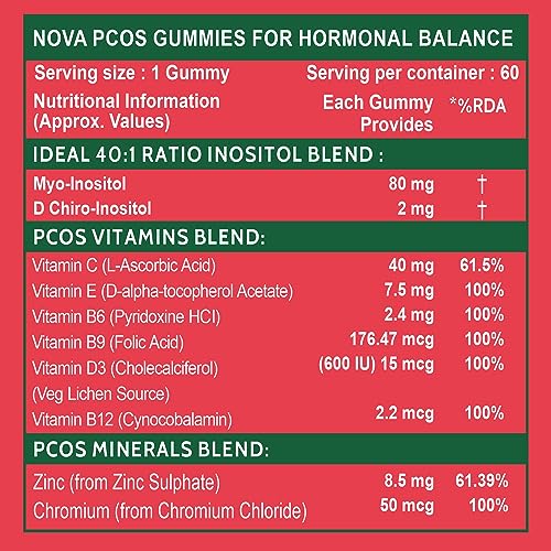 Carbamide Forte PCOS Supplements for Women with 40:1 Ratio of Myo & D Chiro Inositol Fortified with PCOS Vitamins & Minerals - Orange Flavour - 60... - Image 3
