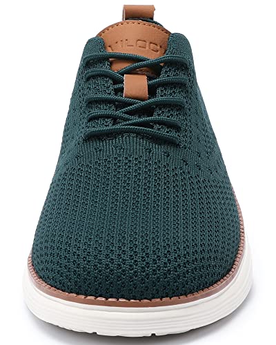 Image of VILOCY Men's Casual Dress Sneakers Lace-Up Oxfords Business Mesh Breathable Walking Shoes Tennis Comfortable