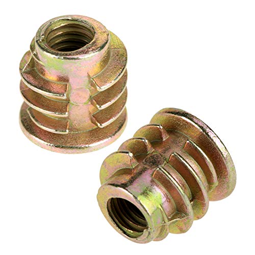 Yosoo Health Gear YOSOO HEALTH GEAR817P6IGQR0 Threaded Inserts Nuts, 50Pcs M4X8Mm Zinc Alloy Hex Flanged Screw-In Nut Hex Socket Drive Threaded Insert Nuts Assortment Set thumb #4
