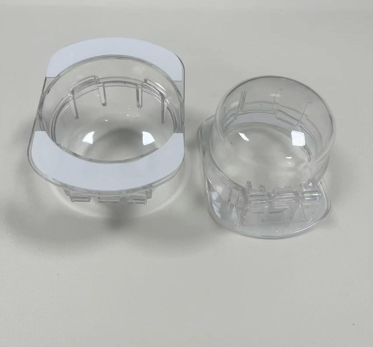 Blokada przed dziećmi do pokręteł kuchenek, 2 szt, montaż bez demontażu pokręteł, do pokręteł kuchenek o maks. Ø 51 x 45 mm i rozstawie min. 63 mm, zabezpieczenie przed dziećmi do pokręteł kuchenek