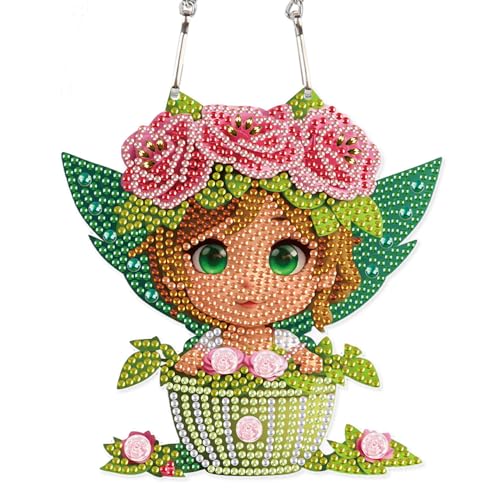 Arte de diamantes para colgar en la ventana de casa adorno infantil de manualidades