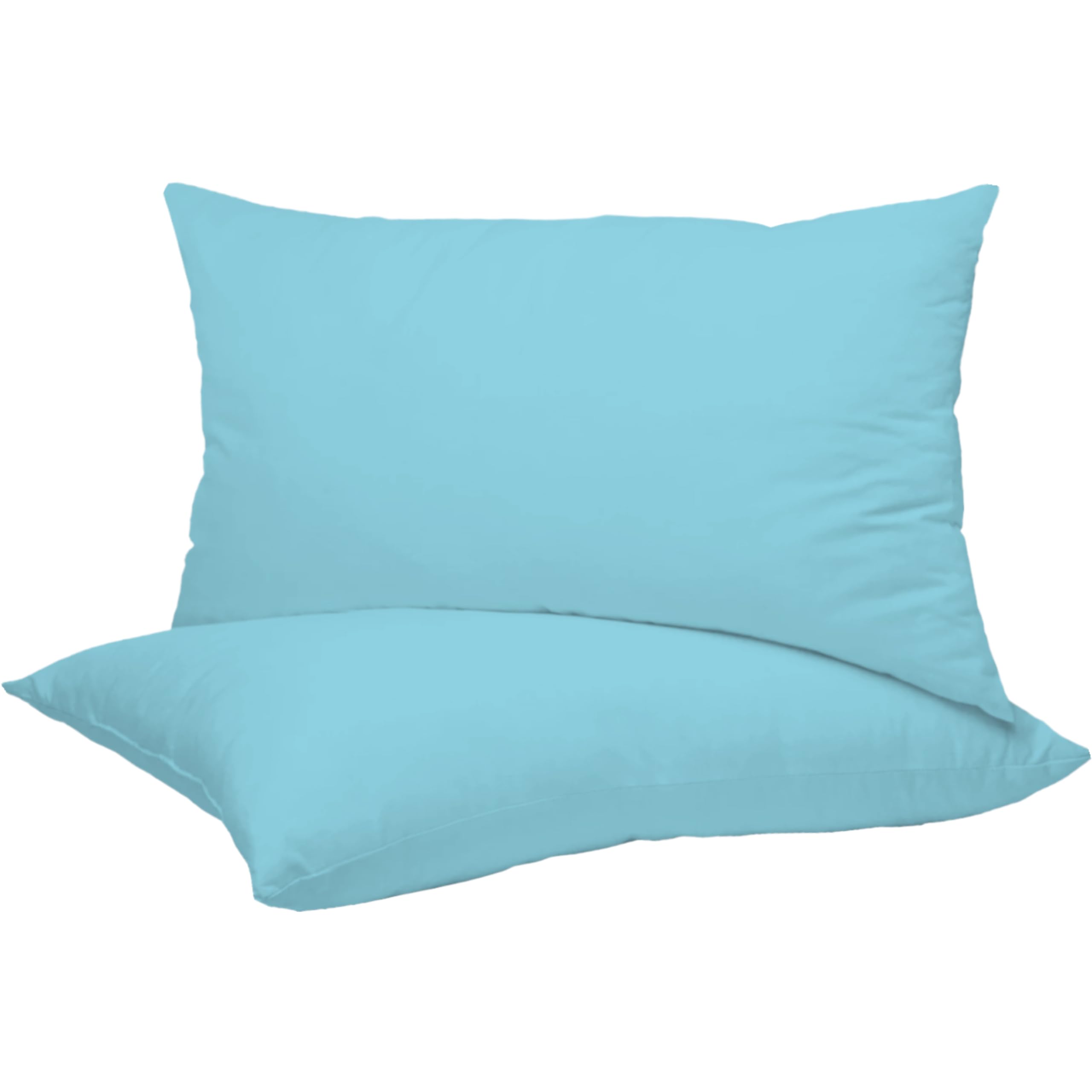 R&Z Duck Egg Plain Dyed Luxury Polycotton Housewife New 2 X Pillow Cases (Duck Egg)