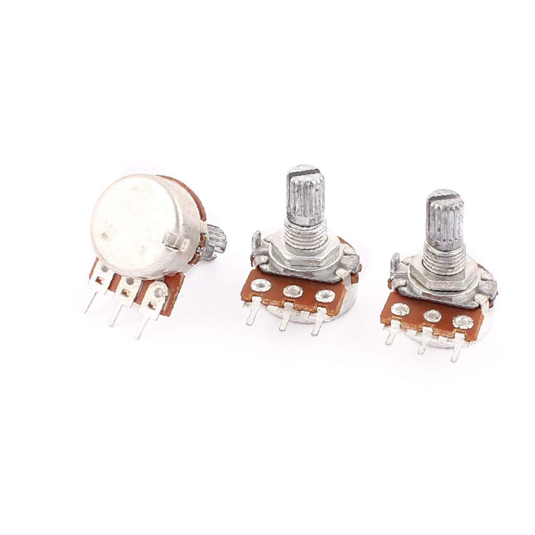 Buy XDREE 3 Pcs B10K 10K Ohm 3 Terminals B Type Rotary Potentiometer