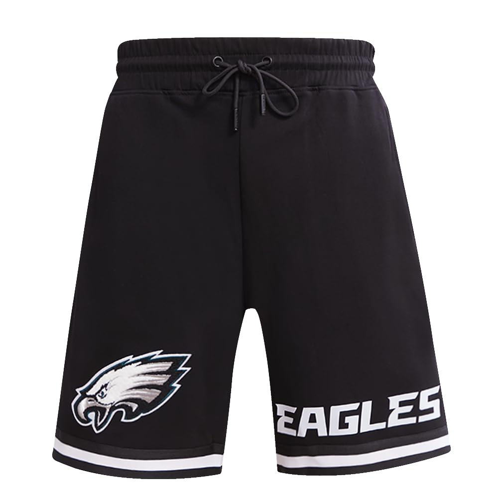 Pro Standard Mens NFL Philadelphia Eagles Classic Chenille Athletic Short Black XL