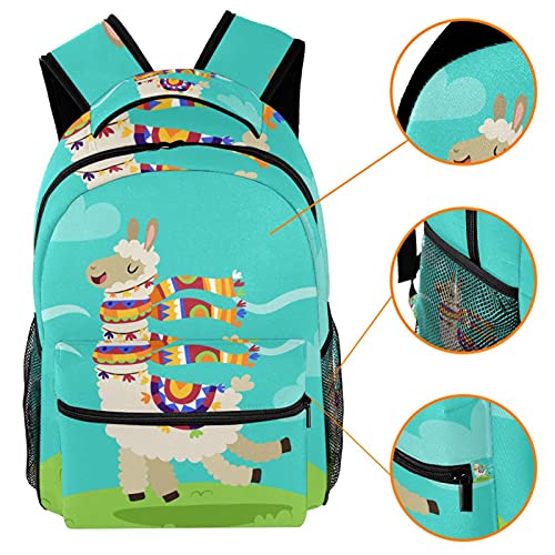 Sac à dos de voyage mixte multicolore grand format imprimé graphisme moderne - 3