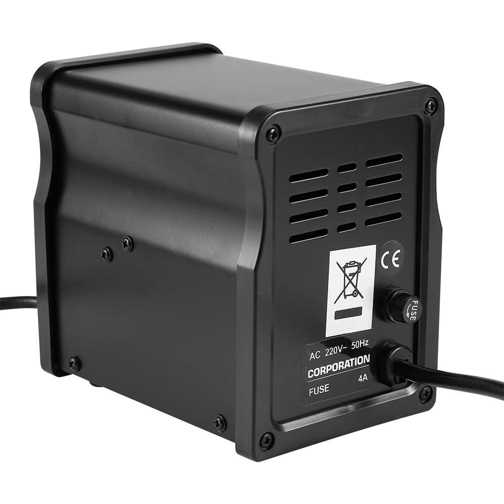 Yosoo Estación de soldadura de aire caliente Rework Station 858D SMD LED digital indicador de temperatura 100 ~ 450 °C 700 W con 3 boquillas de refrigeración y conversión de aire caliente