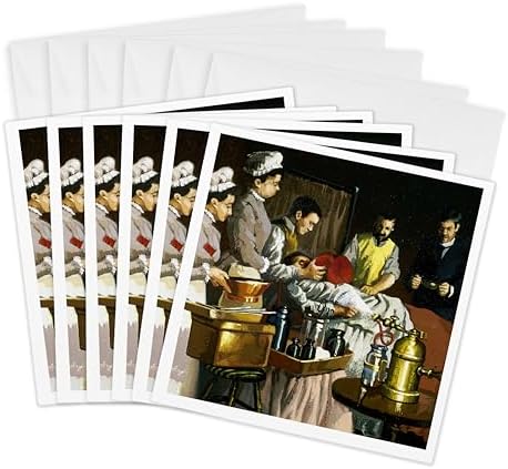 3dRose Greeting Cards - Painting, Historical Art, Morton Green, William Thomas - HI10 PRI0001 - Prisma - 6 Pack - Paintings