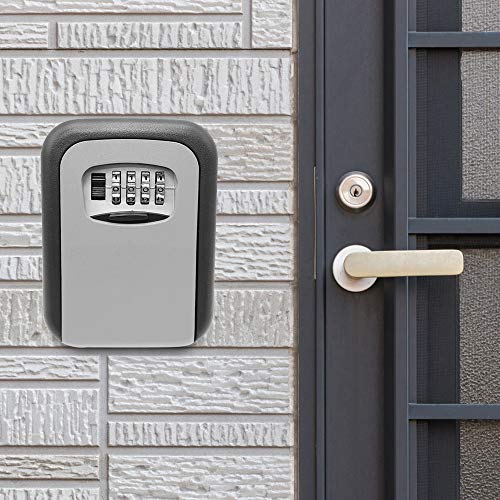 Caixa de Bloqueio de Combinação de 4 Dígitos, Caixa de Bloqueio de Fixação Na Parede Chave