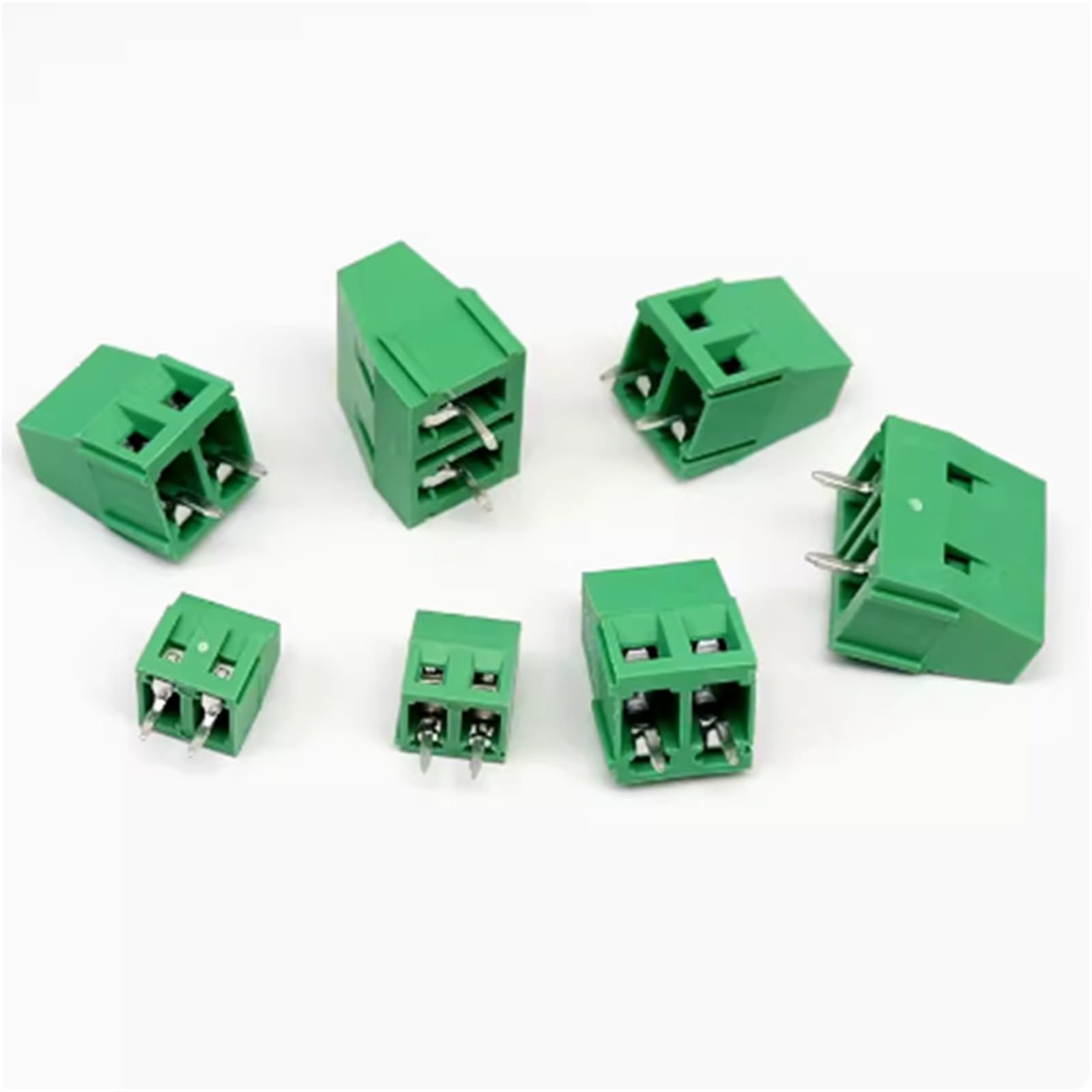 Lot de 60 borniers à vis KF128 2,54 mm for circuit imprimé, connecteurs 2P, 3P, 4P, 5P, 6P, 7P, 8P, 9P, 10P, 12P(4P)