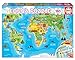 Educa Mappemonde Monuments. Puzzle Enfant de 150 pièces. + 6 Ans. Ref. 18116, Varié