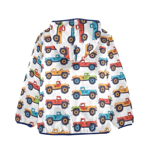 CHIFIGNO Cute Bear Face Toddler Hoodie Fleece Lined Fleece Jacket Toddler Fall Jacket with Hooded 3-10Y2