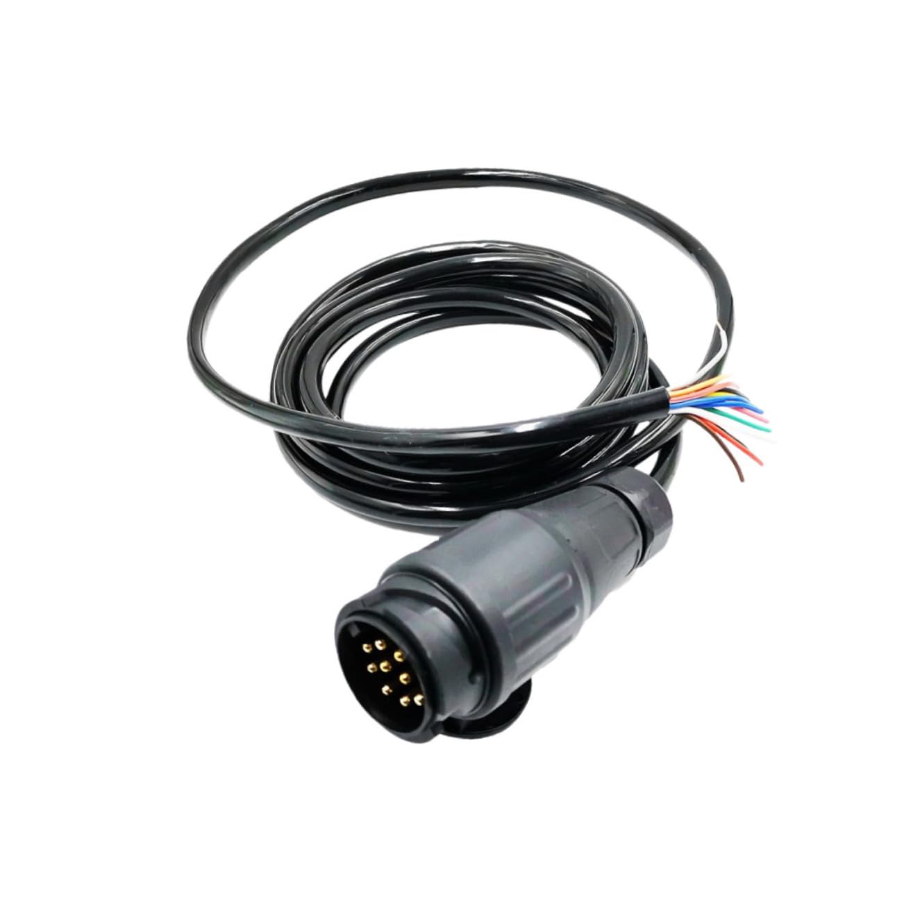 Anneome Rundloch-steckerkabel Adapter Europäisches Standard-kabelbaum Anhängerkonverter Für Auto-LKW Anhängerstecker Schwarz