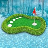 Walkervo Schwimmende Grüne Matte Mit Ball-Riever Floating Golf Green Für Pool Outdoor Hinterhofspiel Sommer Pool Yard Schwimmendes Grünes SpielGreen,One Size