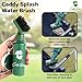 Caddy Splash Premium Golf Club Cleaner with Water - Heavy Duty Retractable Clip- Squeeze Bottle for Easy Cleaning with Nylon Bristles- Holds 4 Oz Water - Golf Accessories- USA Company (Green)