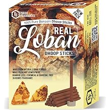 Parag Fragrances 100% Natural Resin Dhoop Sticks for Pooja, Home Fragrance, Hawan, Air Purification and Meditation Real Loban 140gm Dhoop