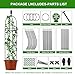 Garden Obelisk Trellis for Climbing Plants Outdoor,2Pack Flower Trellis for Potted Plants, Rustproof Coated Metal Pipe Clematis Trellis for Rose Vine Vegetable Flower Support Indoor Outdoor
