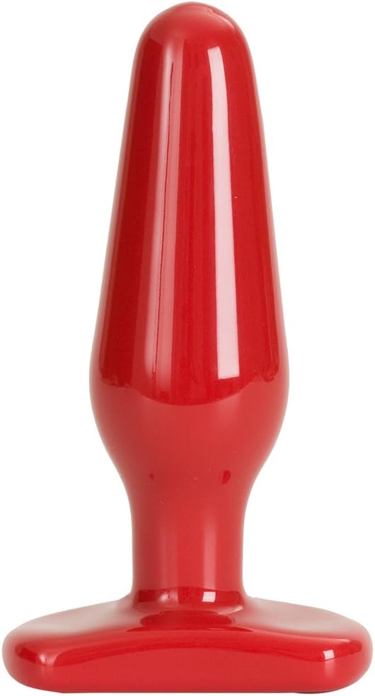 Doc Johnson Red Boy - Medium Butt Plug - 5.5 in. Long and 1.6 in. Wide - Prostate Stimulating Anal Toy - For Beginner and Intermediate Anal Players