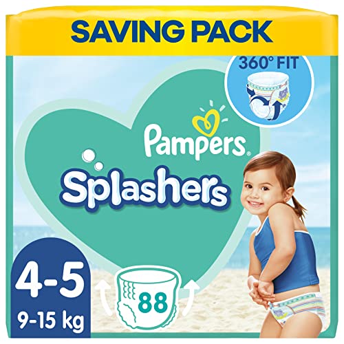 Pampers splashers desechables Bañador de hombre, tamaño 4/5, 9 a 15 kg, pack de 8