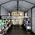 Pipleo 8x10 FT Outdoor Storage Resin Shed with Floor, All-Weather Plastic Garden Shed with Lockable Door & Windows, Waterproof Tool Shed for Backyard, Patio, Lawn, Tools Storage - Wood Grain