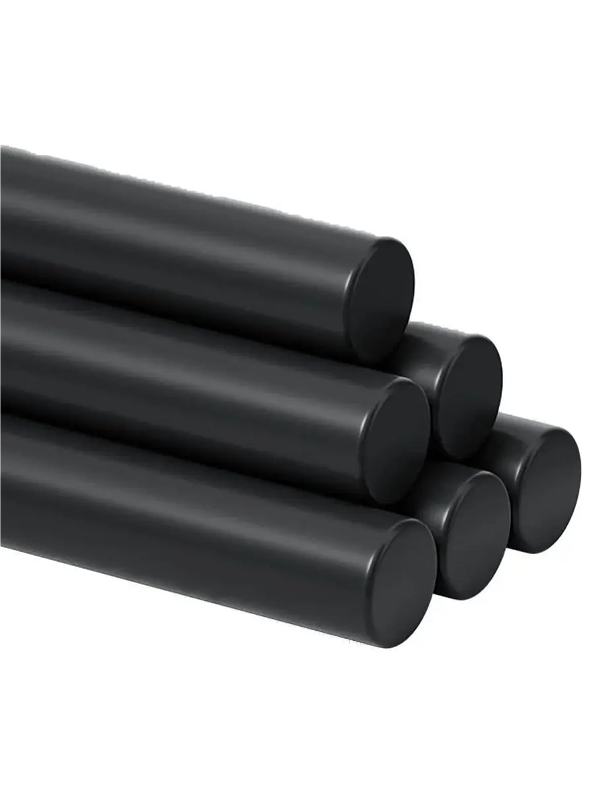 1 barra de goma maciza negra de 20 a 130 mm de diámetro y 100 a 500 mm de longitud.(80x 100mm)