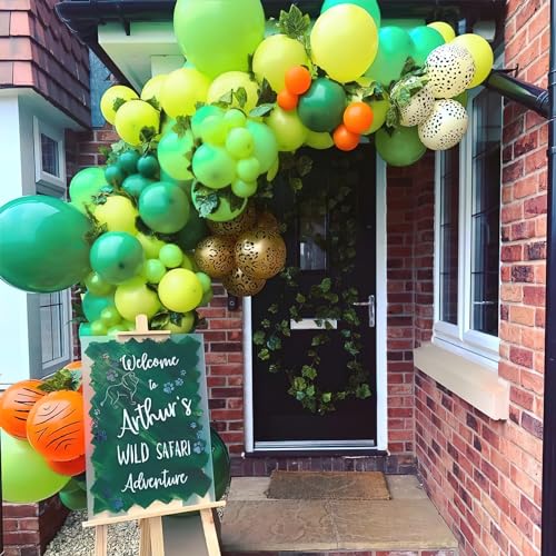 PartyWoo Lime Green Balloons, 100 pcs Lime Balloons Different Sizes Pack of 36 Inch 18 Inch 12 Inch 10 Inch 5 Inch Yellowish Green Balloons for Balloon Garland or Arch as Party Decorations, Green-Y6 - 5