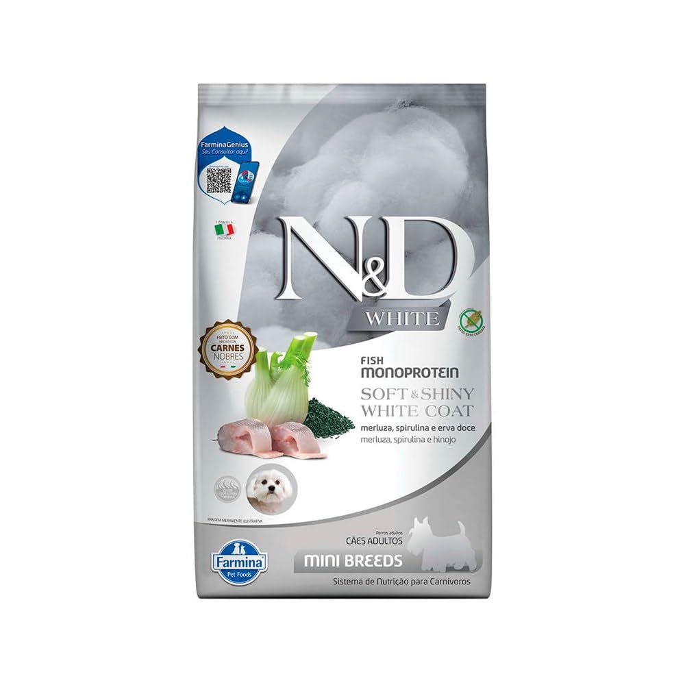 Farmina N D White Para C es Adultos De Ra as Mini E Pequenas Sabor farmina-n-d-white-para-c-es-adultos-de-ra-as-mini-e-pequenas-sabor