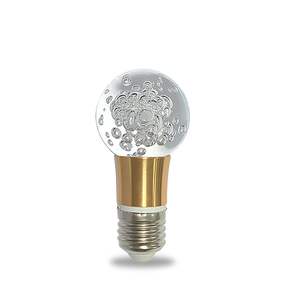 Acrylkristallbirne 5W Edison Schraubbirne 85-265V, 6500K weißes Licht, E27 Basis professionelle dekorative Birne (1 Zählung E27-B001)