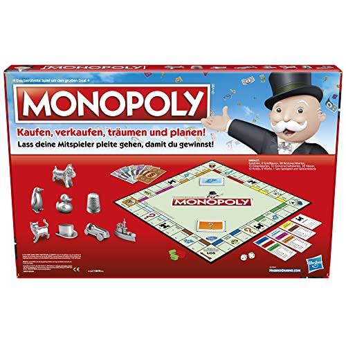 Monopoly Brettspiel, klassisches Familienspiel für Erwachsene und Kinder, 2 bis 6 Spieler, Strategiespiel geeignet ab 8 Jahren… – Ansicht 6