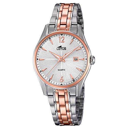 Montre Lotus Classic 18378/2 pour femme avec cadran blanc de haute lisibilité