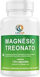 Magnésio Treonato 500mg, 120 Cápsulas, Life One