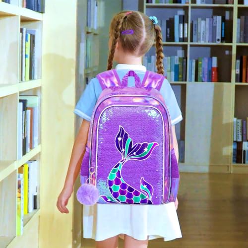 Image of 16 inch Backpack for Girls Boys 4-8, 3Pcs Kids Bookbag Set with Lunch Box, School Bag for Preschool Kindergarten
