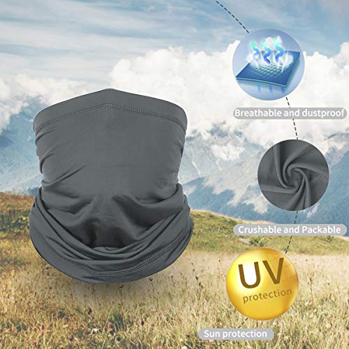 Image of Achiou Cooling Neck Gaiter, UV Protection Face Cover Scarf for Men Women | Breathable, Soft and Quick-Dry Neck Gaiter for Cycling, Running, Fishing