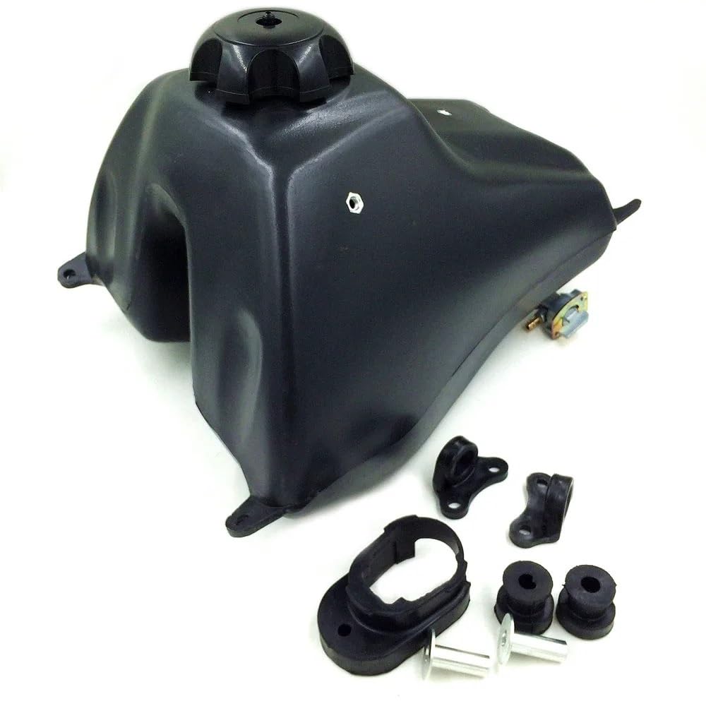 Tanque de combustible Compatible con CRF70 Bike Pit Bike, tanque de gasolina con tapa, llave de purga