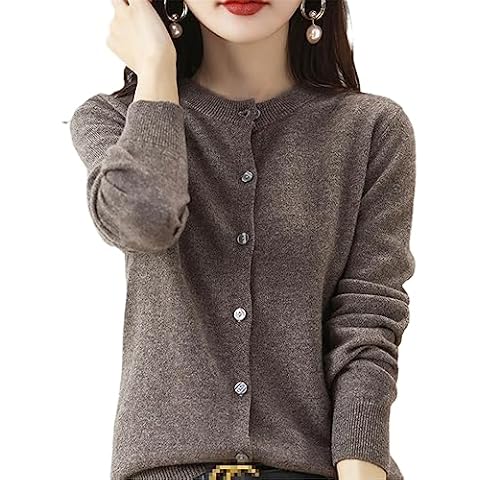 Women's Long Sleeve Cashmere Cardigan Sweater Cover